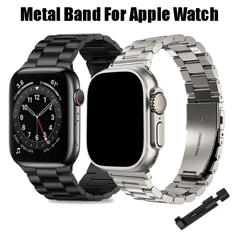 Ремешок из нержавеющей стали для Apple Watch Band 45 мм Ultra 49 мм 41 мм 40 мм 44 мм, металлический браслет для часов Iwatch Series 9 8 7 6 5
Ремешок из нержавеющей стали для Apple Watch Band 45 мм Ultra 49 мм 41 мм 40 мм 44 мм, металлический браслет для часов Iwatch Series 9 8 7 6 5
