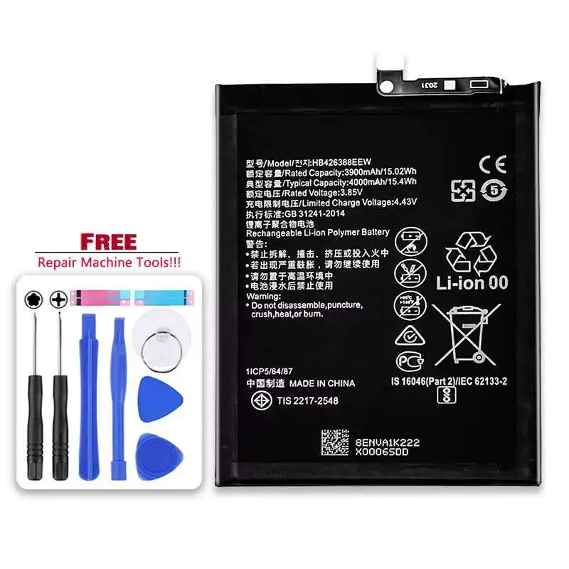 For Huawei Enjoy Z Enjoy 20 Pro For Honor 30 Lite HB426388EEW 4000mAh Mobile Phone Battery Environmentally Friendly
For Huawei Enjoy Z Enjoy 20 Pro For Honor 30 Lite HB426388EEW 4000mAh Mobile Phone Battery Environmentally Friendly
