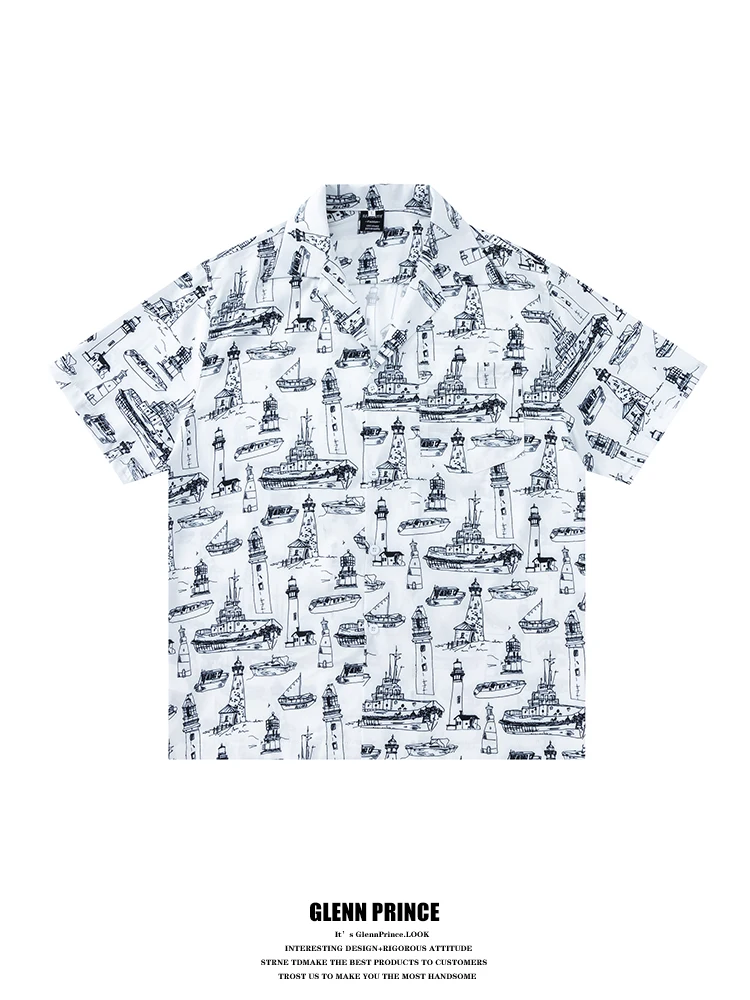 GPstudio American Style Short Sleeve Cuba Collar Shirt Men's Summer Design Sensation Cruise Print Casual Shirt
GPstudio American Style Short Sleeve Cuba Collar Shirt Men's Summer Design Sensation Cruise Print Casual Shirt