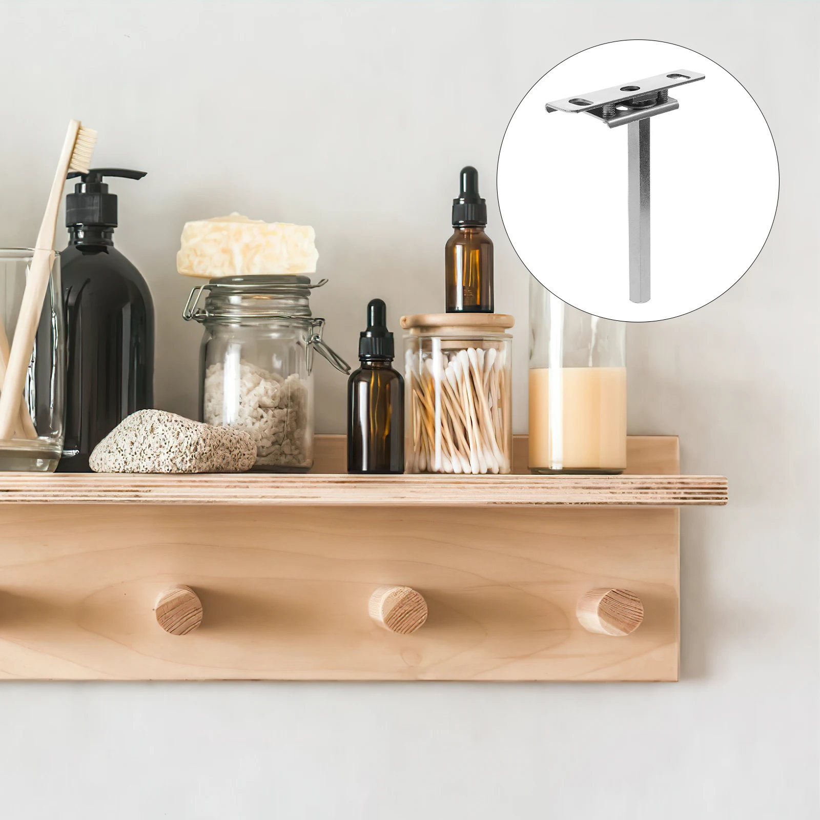 4Pcs Shelf Bracket Hidden Floating Shelf Brackets Heavy Duty T Bracket Strong Load Bearing Wall Mount for Custom Shelving
4Pcs Shelf Bracket Hidden Floating Shelf Brackets Heavy Duty T Bracket Strong Load Bearing Wall Mount for Custom Shelving