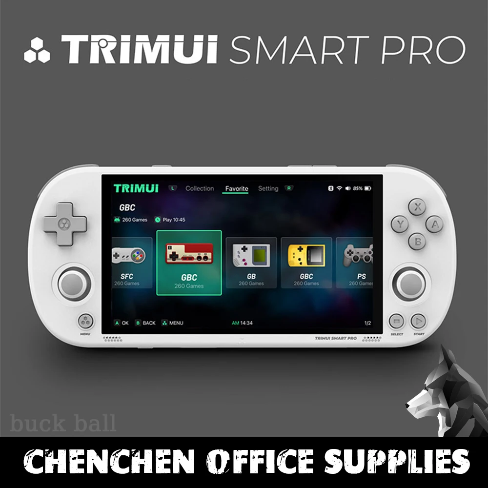 Trimui Smart Pro Vintage Handheld Game Console Linux System Arcade 4.96 Inch HD IPS Screen Long Playtime Battery Game Consoles
Trimui Smart Pro Vintage Handheld Game Console Linux System Arcade 4.96 Inch HD IPS Screen Long Playtime Battery Game Consoles