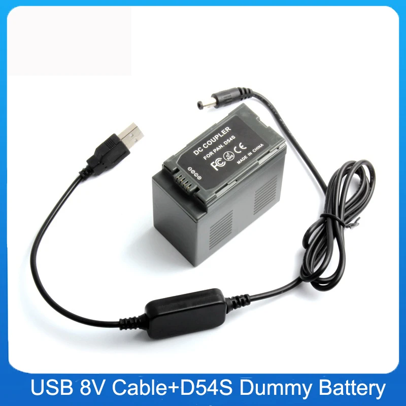 USB Input 8V Voltage Regulator Cable + D54S Dummy Battery CGA-D54S Coupler for Panasonic NV-DS30EG DS50A GX7 NV-DS29 NV-DS29EG
USB Input 8V Voltage Regulator Cable + D54S Dummy Battery CGA-D54S Coupler for Panasonic NV-DS30EG DS50A GX7 NV-DS29 NV-DS29EG