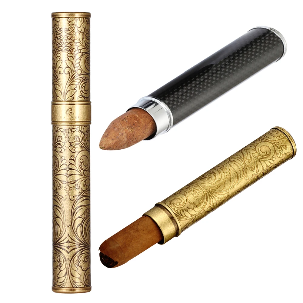 GALINER 1, держатель для сигар, портативная дорожная банка для хранения сигар, хьюмидор, металлические аксессуары для курения
GALINER 1, держатель для сигар, портативная дорожная банка для хранения сигар, хьюмидор, металлические аксессуары для курения