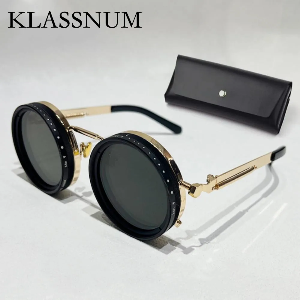 ND12 Speed Adjustable Dimming Sunglasses Vintage Round Frame Polarized Glasses Men UV Protection Eyewear Fishing Filter Glasses
ND12 Speed Adjustable Dimming Sunglasses Vintage Round Frame Polarized Glasses Men UV Protection Eyewear Fishing Filter Glasses
