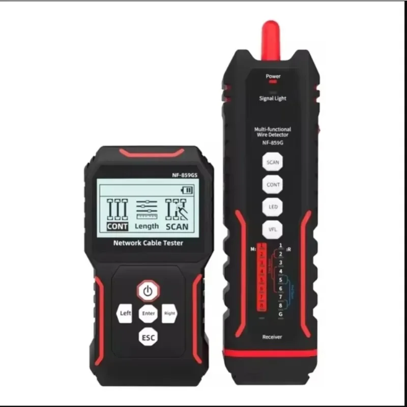 NF-859GK/GT/GS network cable single head crimping length breakpoint tester,red light power meter,crystal head crimping line test
NF-859GK/GT/GS network cable single head crimping length breakpoint tester,red light power meter,crystal head crimping line test