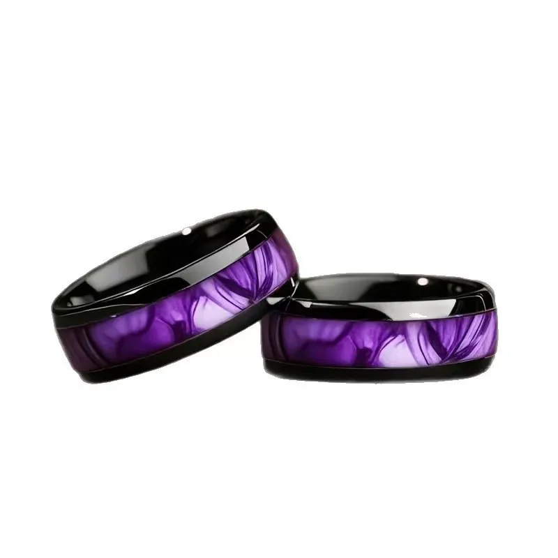 Titanium steel black men's ring paired with elegant purple - fashionables couple jewelry ring accessorie, paired with fashion
Titanium steel black men's ring paired with elegant purple - fashionables couple jewelry ring accessorie, paired with fashion