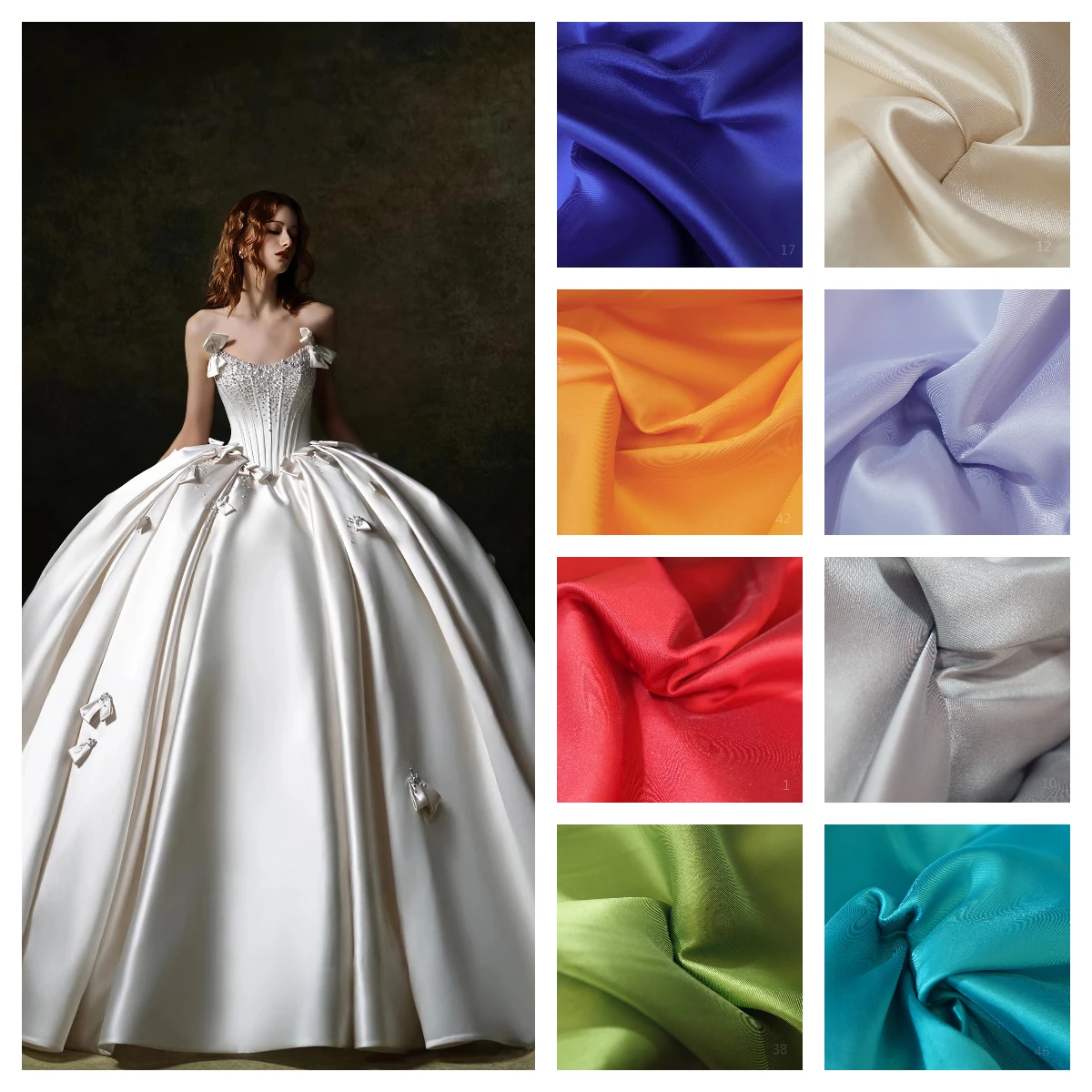 White Ivory Luxury Stiff Mikado Satin Fabric by the Yard, Bridal Wedding Dress Suit Fabric, Twill Satin DIY Sewing Material
White Ivory Luxury Stiff Mikado Satin Fabric by the Yard, Bridal Wedding Dress Suit Fabric, Twill Satin DIY Sewing Material