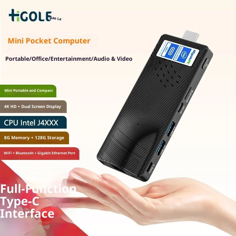Pocket Higole Mini PC Win11, Intel J4xxx 8GB RAM 128GB SSD, 4K Dual Display Fanless, Gigabit LAN WiFi BT for Home Office
Pocket Higole Mini PC Win11, Intel J4xxx 8GB RAM 128GB SSD, 4K Dual Display Fanless, Gigabit LAN WiFi BT for Home Office