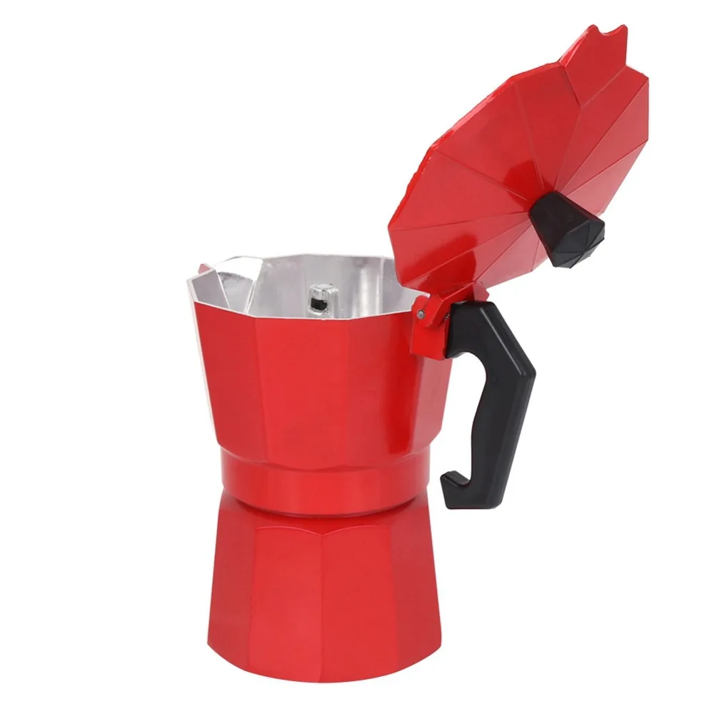 Coffee Supplies Aluminum Moka Pot 3 Cup 6 Cups Stovetop Espresso Maker Durable Red Coffee Maker Coffee Making
Coffee Supplies Aluminum Moka Pot 3 Cup 6 Cups Stovetop Espresso Maker Durable Red Coffee Maker Coffee Making