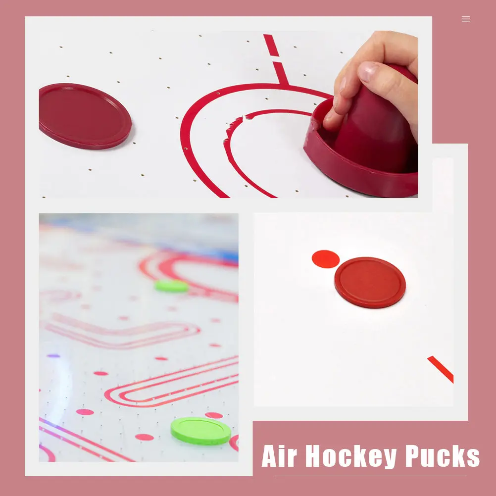 4Pcs Air Hockey Pucks Durable Plastic Smooth Surface Mini Game Table Accessories Air Hockey Pucks Game Table Accessories
4Pcs Air Hockey Pucks Durable Plastic Smooth Surface Mini Game Table Accessories Air Hockey Pucks Game Table Accessories