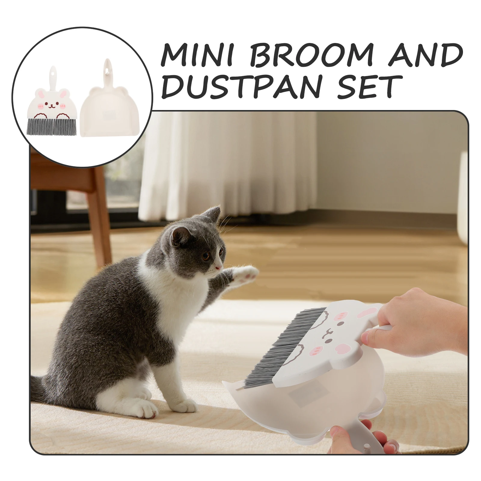 Mini Broom Dustpan Set Lightweight Durable Small Size Desktop Cleaner Pet Hair Remover Keyboard Crumb Sweeper Portable Tool
Mini Broom Dustpan Set Lightweight Durable Small Size Desktop Cleaner Pet Hair Remover Keyboard Crumb Sweeper Portable Tool