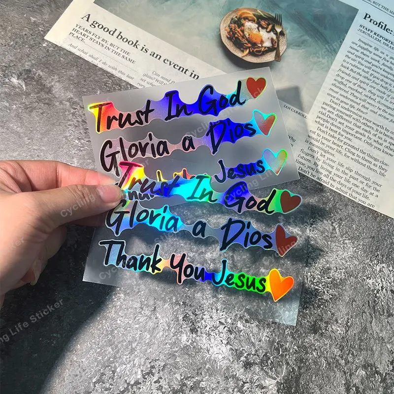 Religious Laser Sticker Set 3PCS Waterproof Durable for Motorcycle Car Laptop
Religious Laser Sticker Set 3PCS Waterproof Durable for Motorcycle Car Laptop