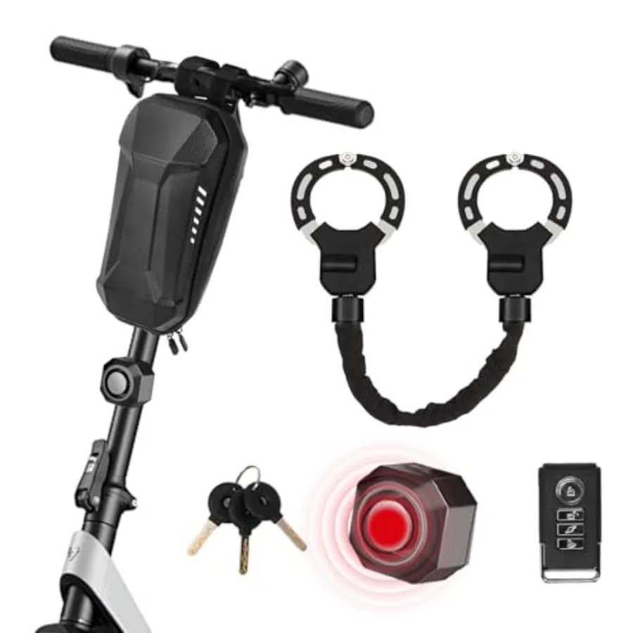 Electric Scooter Locks Anti Theft with Alarm Waterproof Scooter Bag and Key Heavy Duty Anti-Theft Bike Chain Lock Security for
Electric Scooter Locks Anti Theft with Alarm Waterproof Scooter Bag and Key Heavy Duty Anti-Theft Bike Chain Lock Security for
