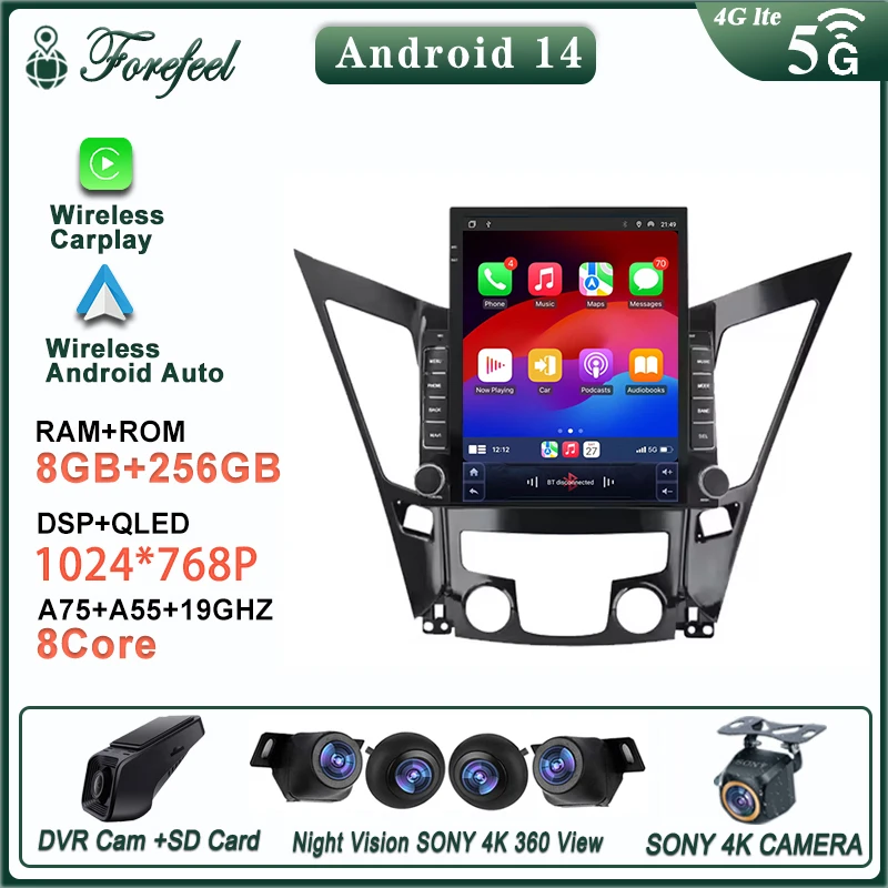 Car Android 16 9.7inch For Hyundai Sonata 6 Yf I40 I45 2009 - 2014 Gps Navigation Stereo Head Unit Multimedia Player 2K 5g
Car Android 16 9.7inch For Hyundai Sonata 6 Yf I40 I45 2009 - 2014 Gps Navigation Stereo Head Unit Multimedia Player 2K 5g