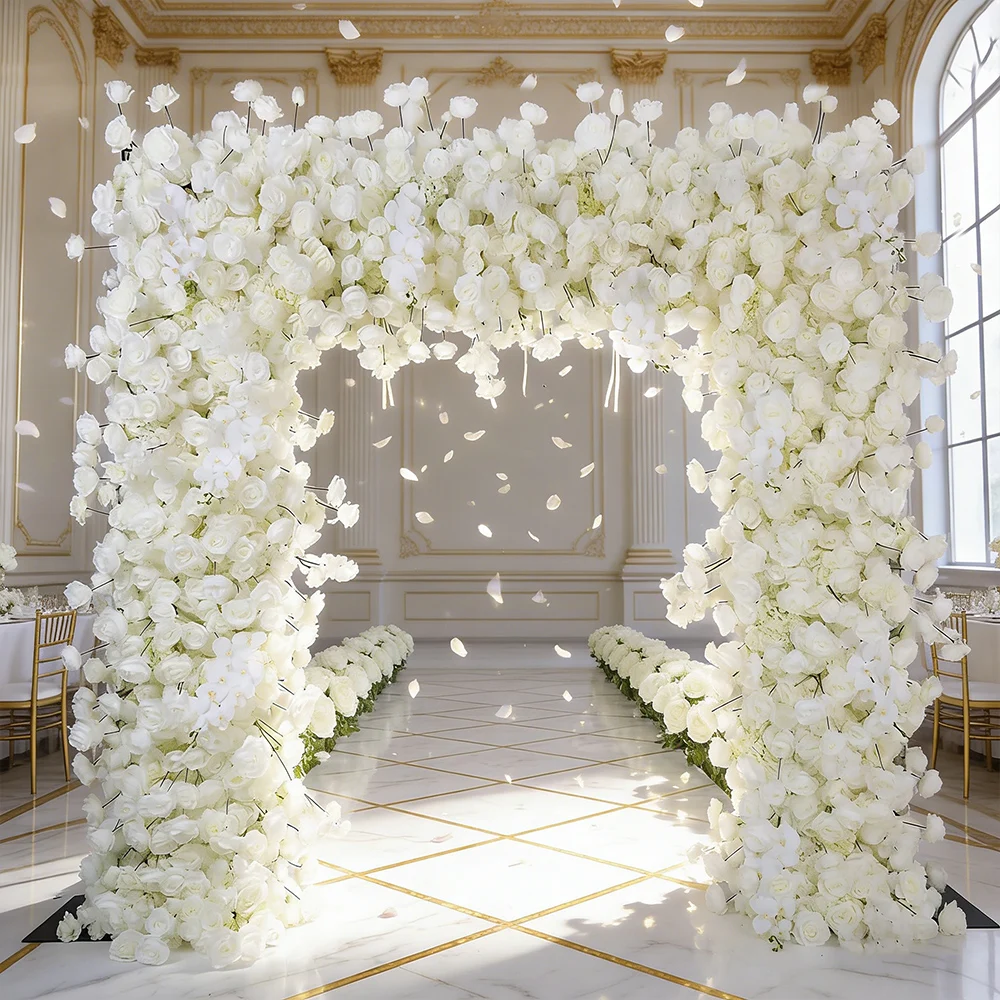 2.4m Artificial White Rose Arch Wedding Decoration Square Arch Floral Arrangement Exhibition Hall Decorative Flower Arrangement
2.4m Artificial White Rose Arch Wedding Decoration Square Arch Floral Arrangement Exhibition Hall Decorative Flower Arrangement