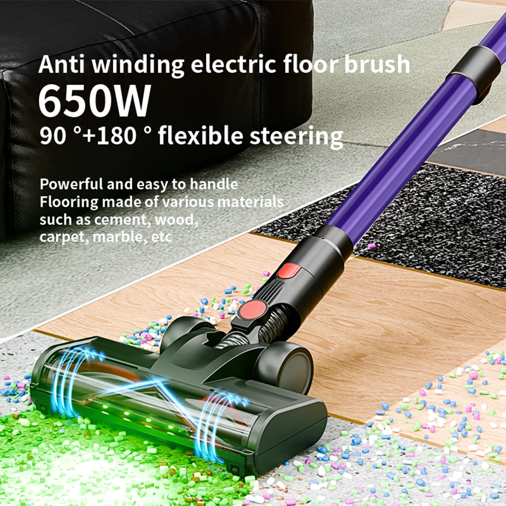 COTIAR V22 55kPa 650W Handheld Cordless Vacuum Cleaner Wireless Suction Powerful LED Display Dust Cup 1.2L For Smart Home
COTIAR V22 55kPa 650W Handheld Cordless Vacuum Cleaner Wireless Suction Powerful LED Display Dust Cup 1.2L For Smart Home