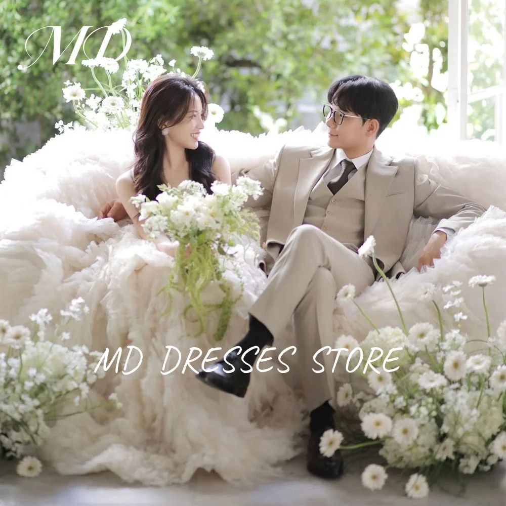 MD Modern A-line Wedding Dress For Women Sleeveless Korea Photoshoot princess Ball Gown Sweep Train Customized Bride Gowns 2025
MD Modern A-line Wedding Dress For Women Sleeveless Korea Photoshoot princess Ball Gown Sweep Train Customized Bride Gowns 2025