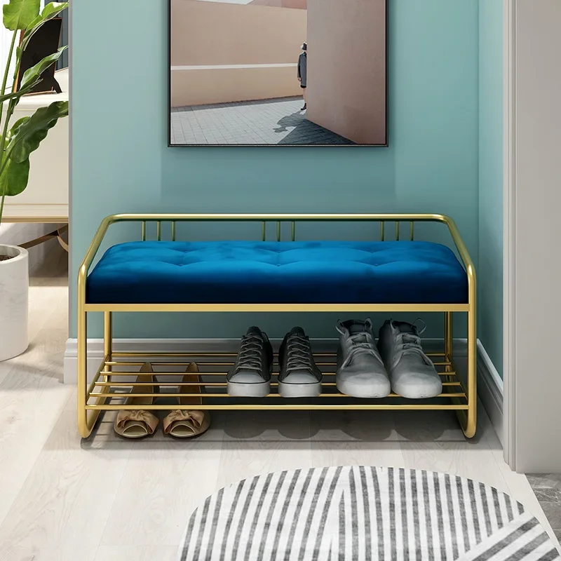 Роскошный стул для смены обуви, домашняя дверь, вход, длинный стул, маленькая стойка для обуви 
Роскошный стул для смены обуви, домашняя дверь, вход, длинный стул, маленькая стойка для обуви