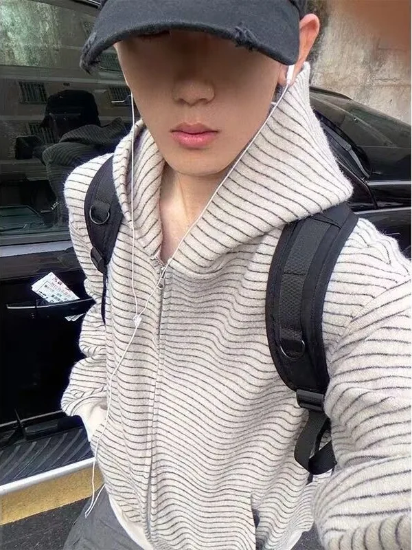 Cleanfit American High Street Couples Hoodie Men's Loose Zipper Cardigan Spring Autumn Stripe Pattern Faion Urban Wear
Cleanfit American High Street Couples Hoodie Men's Loose Zipper Cardigan Spring Autumn Stripe Pattern Faion Urban Wear