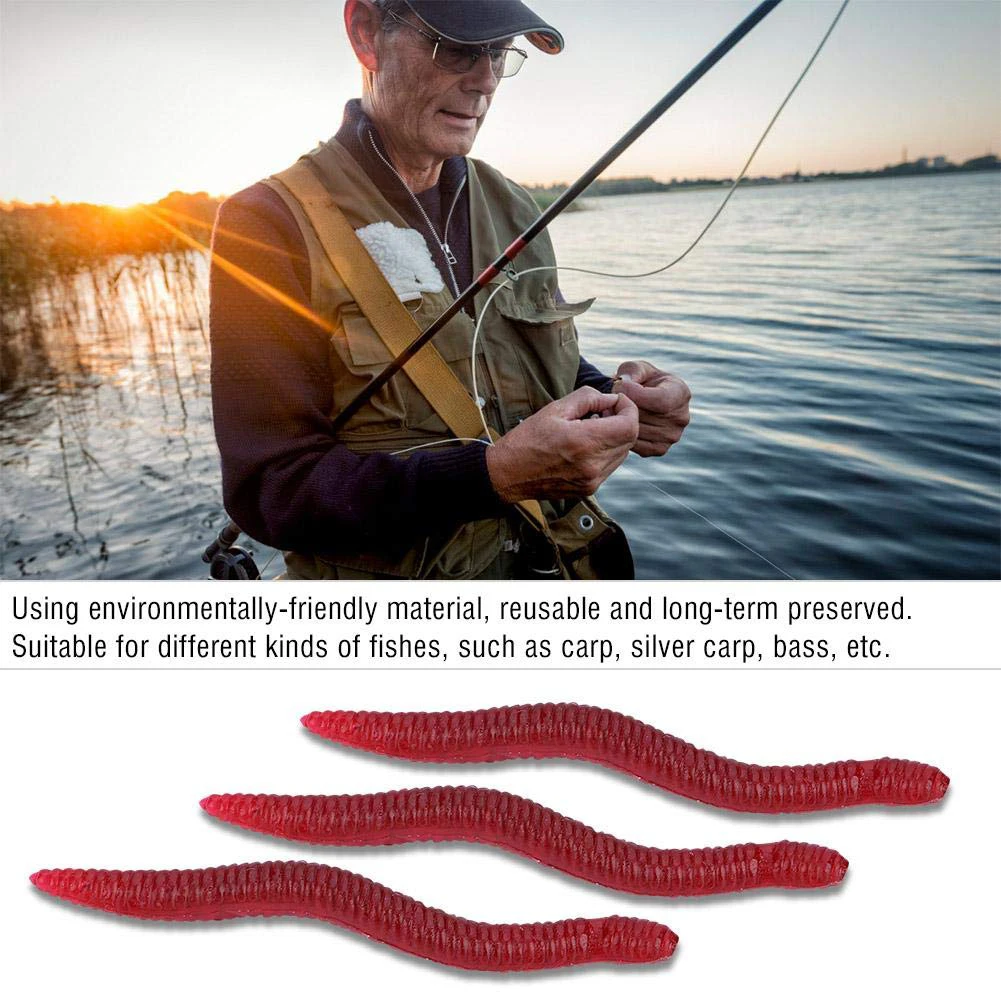 50PCS/100PCS/200PCS Worm Soft Fishing Lure Baits Bloodworm Grub Worm Artificial Fishing Worm Bait For Pike Zander Fishing
50PCS/100PCS/200PCS Worm Soft Fishing Lure Baits Bloodworm Grub Worm Artificial Fishing Worm Bait For Pike Zander Fishing
