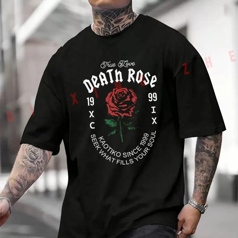 Rose Graphic Design Motorcycle Printed T-Shirt Men's Fashion Short Sleeve Exquisite Design Essential Top Tees
Rose Graphic Design Motorcycle Printed T-Shirt Men's Fashion Short Sleeve Exquisite Design Essential Top Tees