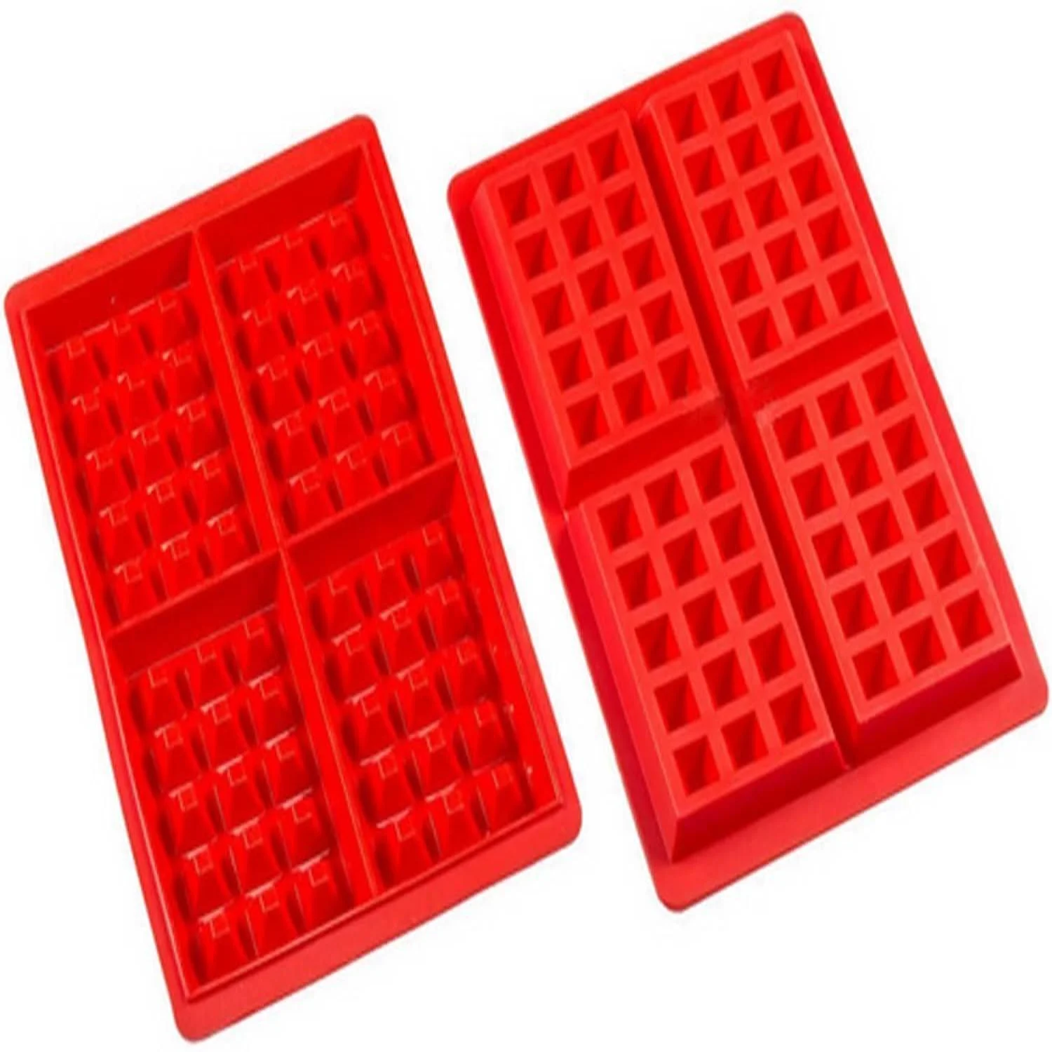Silicone Waffle Mold for Baking, Non Stick, Dishwasher Safe, Square Shape Set of 2, Red
Silicone Waffle Mold for Baking, Non Stick, Dishwasher Safe, Square Shape Set of 2, Red