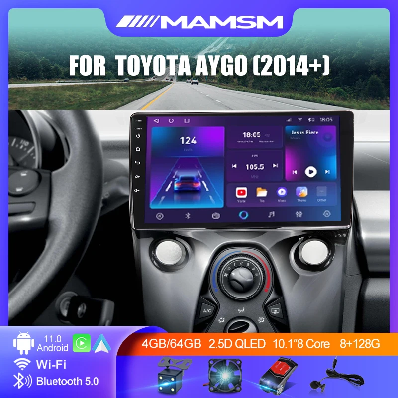 2Din For Toyota Aygo/Peugeot 108/Citroen C1 2014+ 4G Android 11 Car Stereo Radio Multimedia Video Player Navigation GPS Head Uni
2Din For Toyota Aygo/Peugeot 108/Citroen C1 2014+ 4G Android 11 Car Stereo Radio Multimedia Video Player Navigation GPS Head Uni