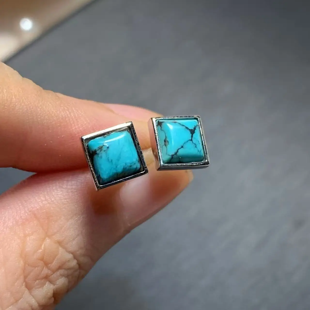 Natural Turquoise Stud Earrings For Women COPPER Vintage Femme Gift Prevent Allergy Fine Jewelry
Natural Turquoise Stud Earrings For Women COPPER Vintage Femme Gift Prevent Allergy Fine Jewelry