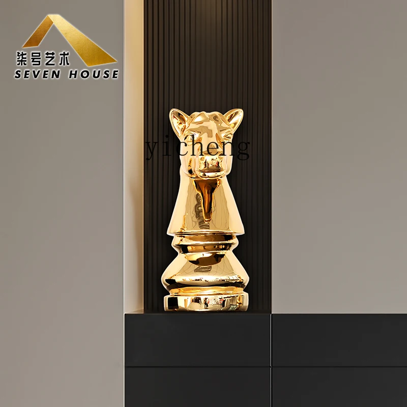 ZYA Entrance Decoration Ornament Black and White Horse Head Lobby Sculpture Sales Office Display
ZYA Entrance Decoration Ornament Black and White Horse Head Lobby Sculpture Sales Office Display