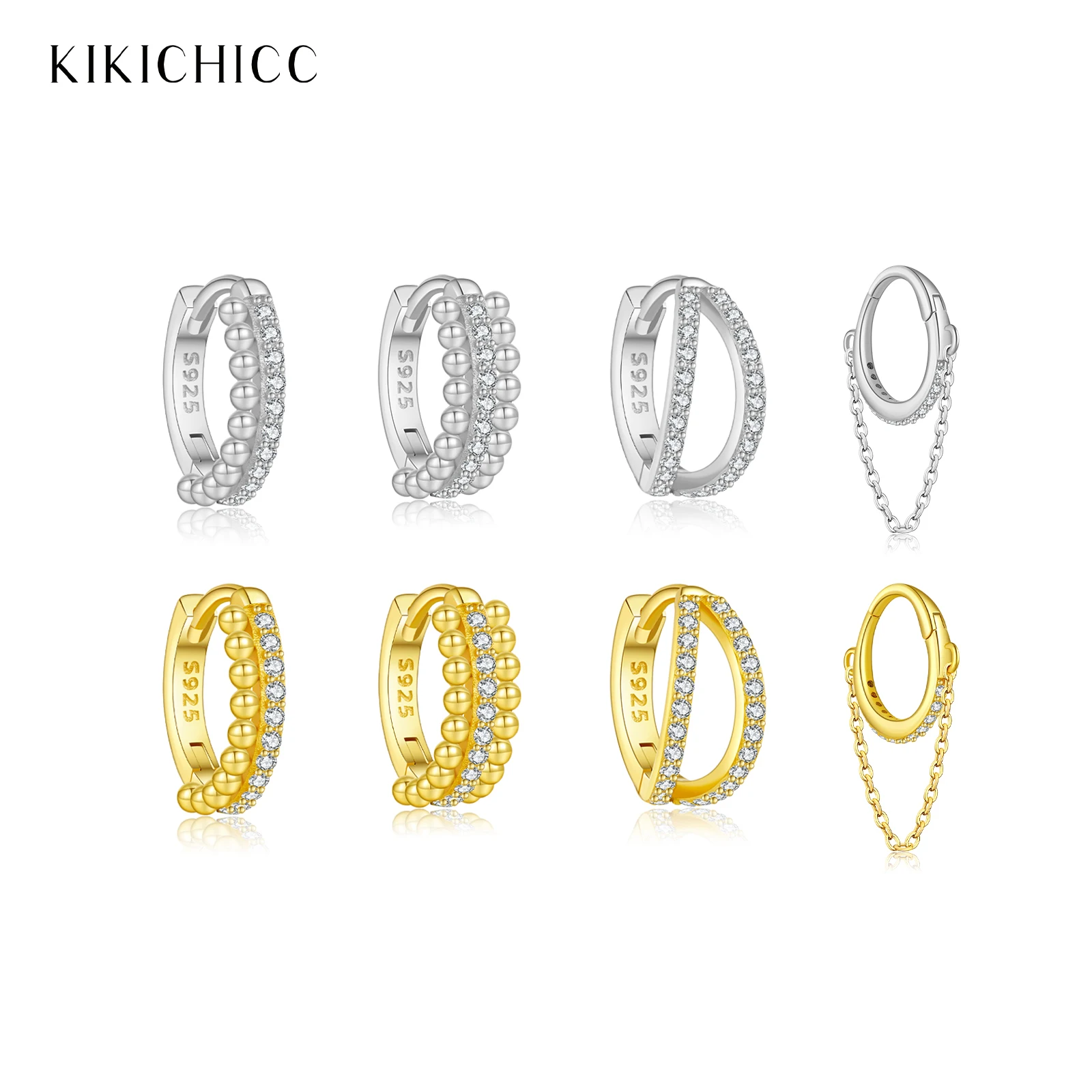 KIKICHICC Women New 925 Sterling Silver Irregular Bead CZ Zircon Hoop Earring Chain 2025 Fashion Delicate Luxury Casual Jewelry
KIKICHICC Women New 925 Sterling Silver Irregular Bead CZ Zircon Hoop Earring Chain 2025 Fashion Delicate Luxury Casual Jewelry
