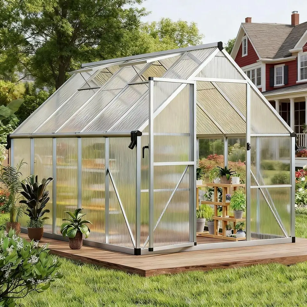 Прочный комплект для теплицы 8x10 с вентиляцией крыши для всесезонного использования
Прочный комплект для теплицы 8x10 с вентиляцией крыши для всесезонного использования