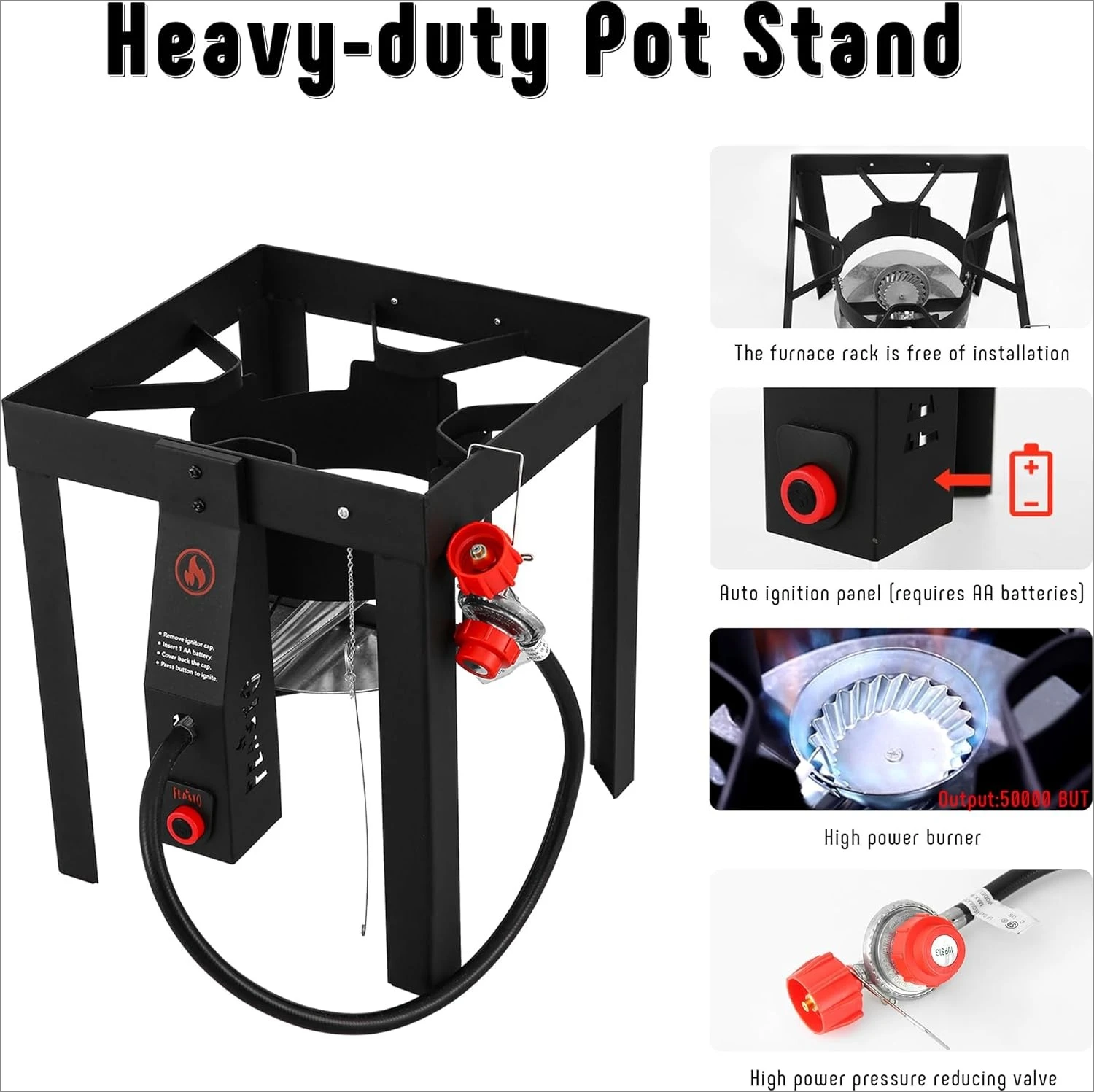 30 Qt Turkey Fryer with Basket & 10QT Fish Fryer Kit, 50,000 BTU Outdoor Propane Burner, CSA Certified, Auto Ignition,Hot Sale
30 Qt Turkey Fryer with Basket & 10QT Fish Fryer Kit, 50,000 BTU Outdoor Propane Burner, CSA Certified, Auto Ignition,Hot Sale