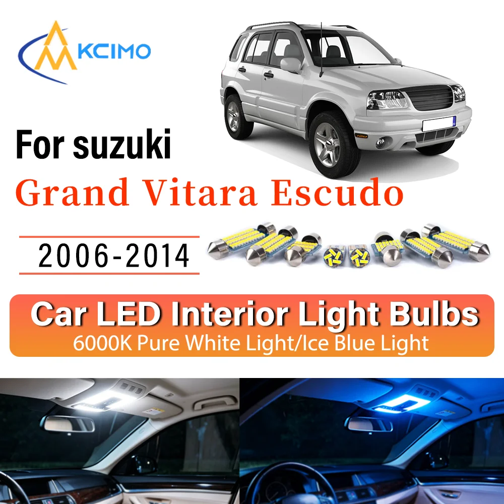 Interior Lighting Kit For suzuki Grand Vitara Escudo 2006-2014 LED Bulbs for Dome Map Door Trunk License Plate Light
Interior Lighting Kit For suzuki Grand Vitara Escudo 2006-2014 LED Bulbs for Dome Map Door Trunk License Plate Light
