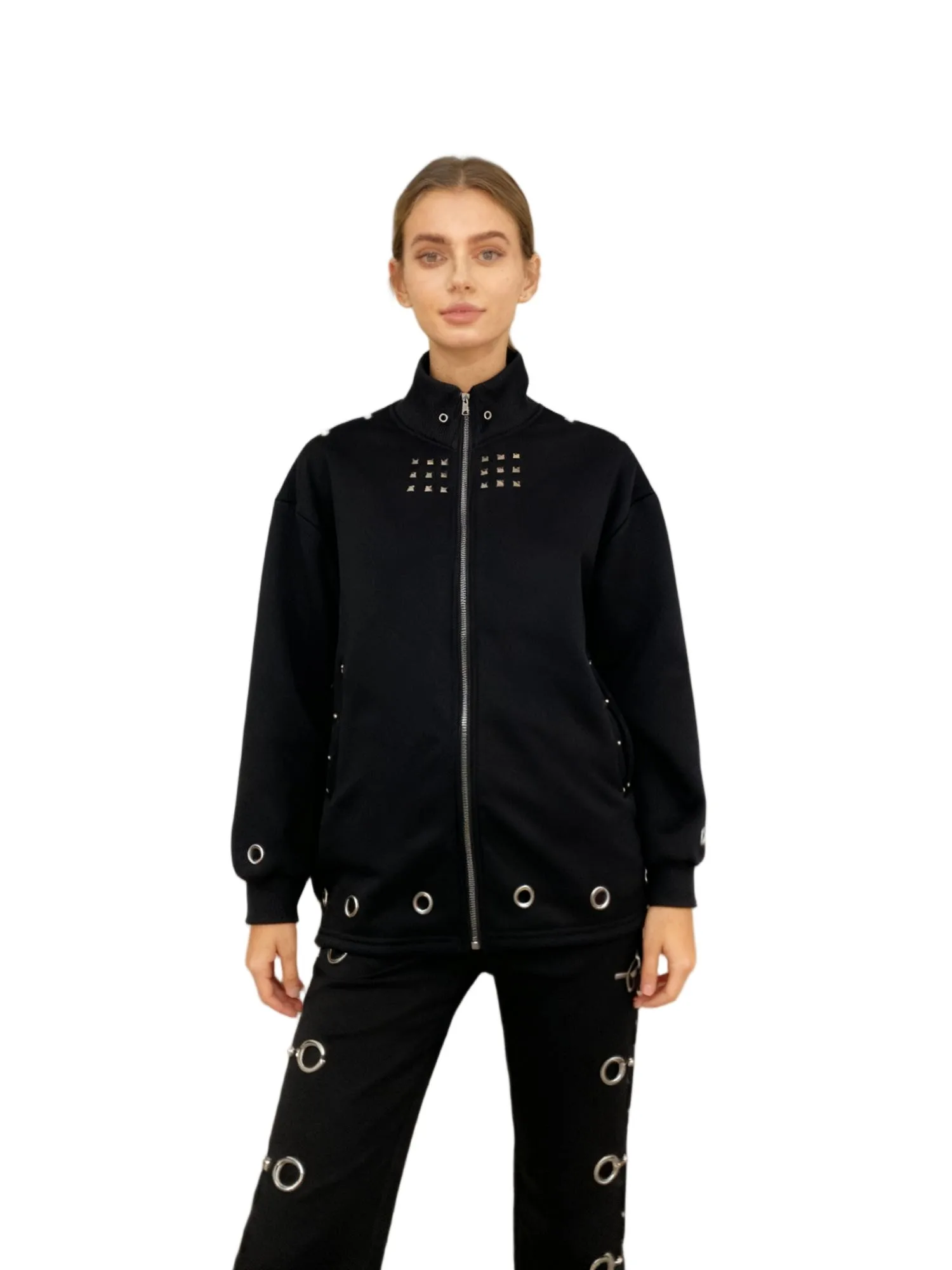 Winter fashion new Gothic high street Harajuku ins retro trend rivet decoration zipper cardigan Y2k unisex lulu hoodie
Winter fashion new Gothic high street Harajuku ins retro trend rivet decoration zipper cardigan Y2k unisex lulu hoodie