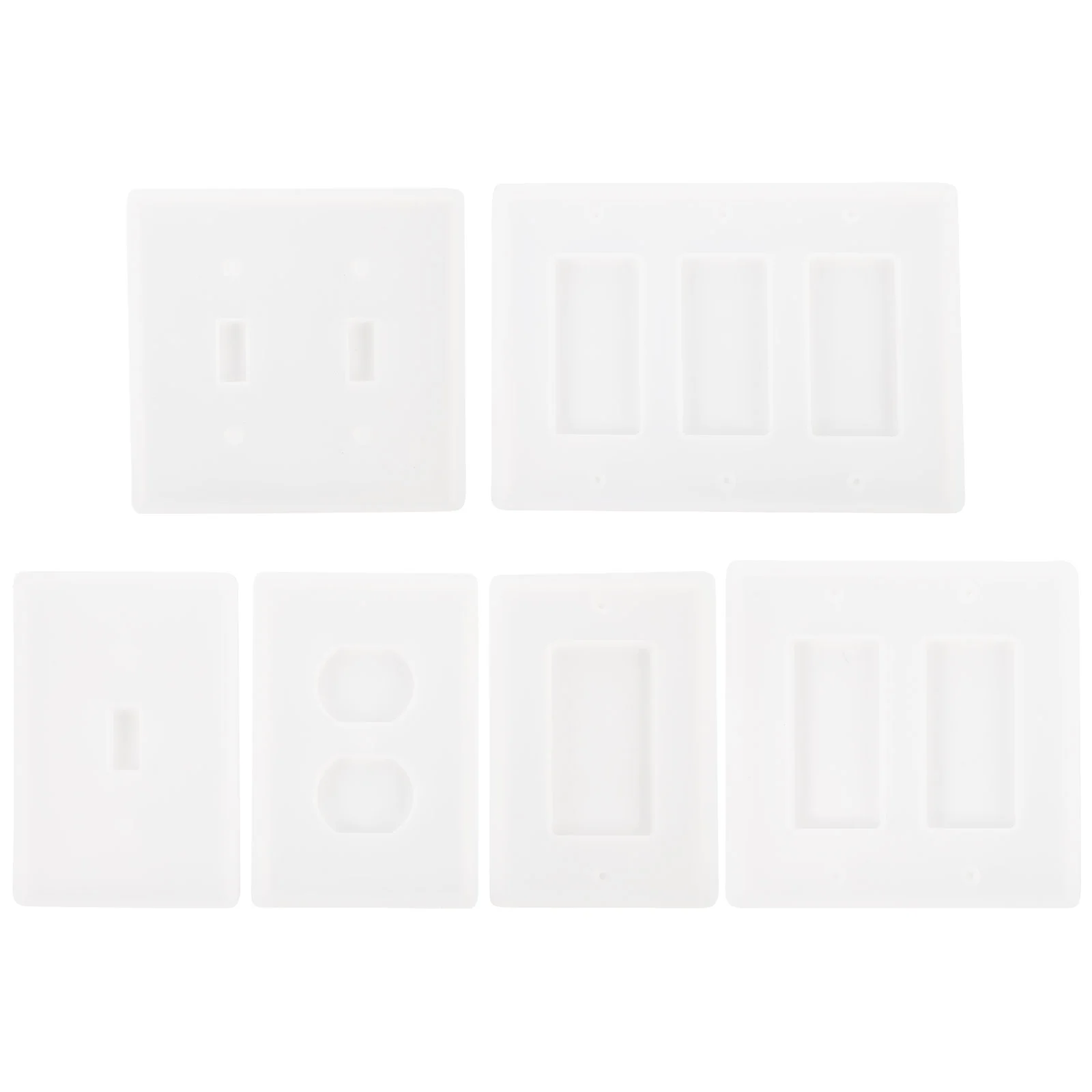 6 Pcs Switch Panel Mold Silicone DIY Molds Craft Making Model Socket Crystal Drop
6 Pcs Switch Panel Mold Silicone DIY Molds Craft Making Model Socket Crystal Drop
