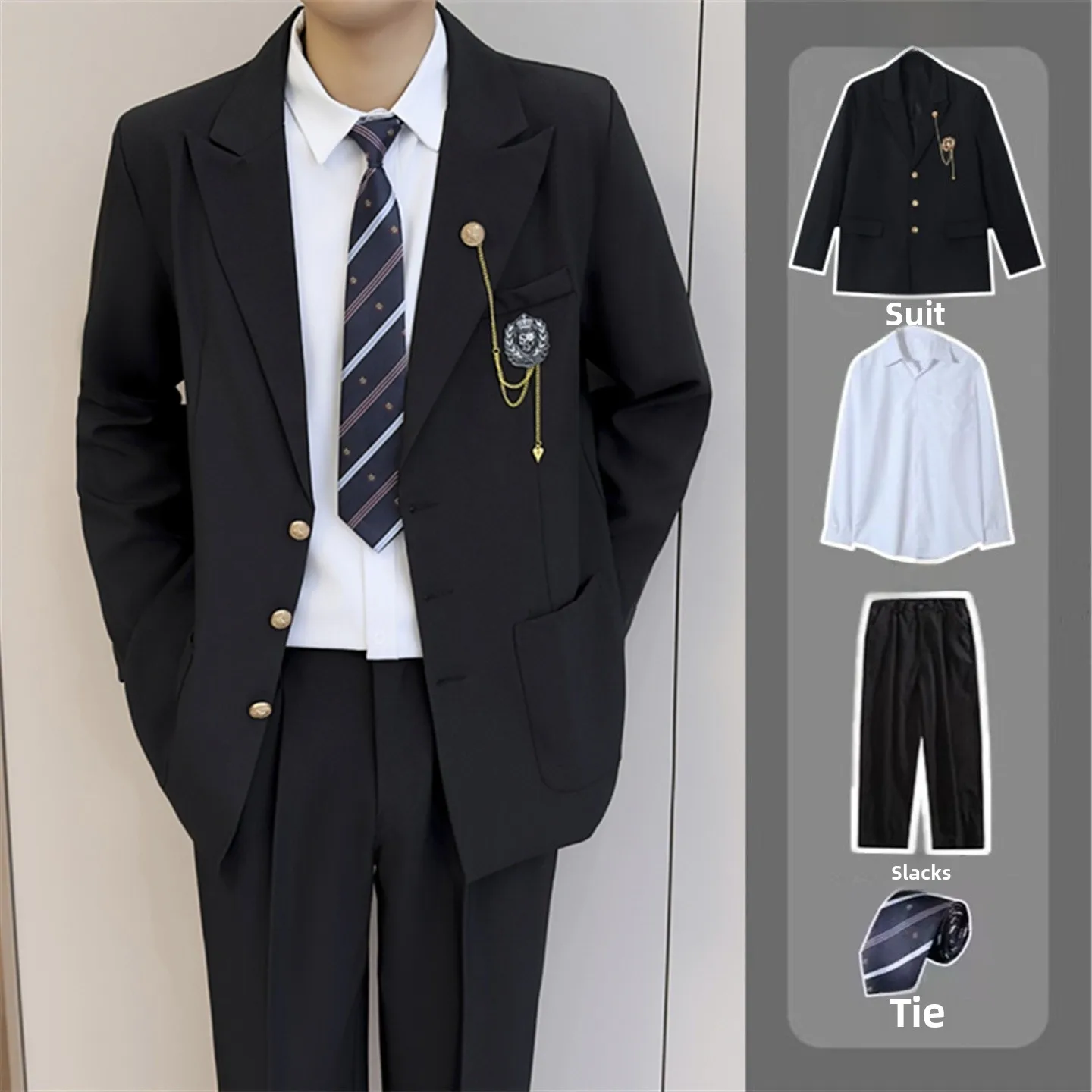 Loose Fit Men's Suit Jaet Bla College Sle Casual Soft Polyester Fiber Adult Ceremony Clothes Single Button Closure
Loose Fit Men's Suit Jaet Bla College Sle Casual Soft Polyester Fiber Adult Ceremony Clothes Single Button Closure