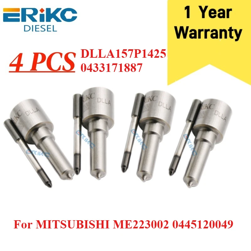 4 шт. топливные форсунки DLLA157P1425 0433171887 DLLA 157 P 1425, наконечник распылителя 0 433 171 887 для 0445120049 MITSUBISHI ME223002
4 шт. топливные форсунки DLLA157P1425 0433171887 DLLA 157 P 1425, наконечник распылителя 0 433 171 887 для 0445120049 MITSUBISHI ME223002