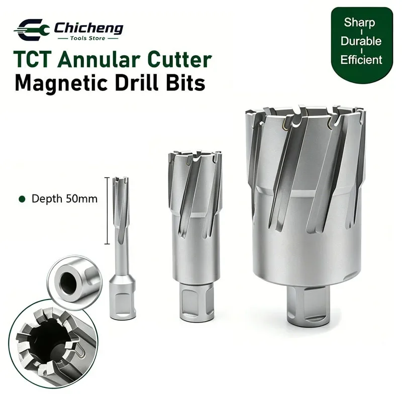 TCT carbide tool with a 50-65mm hole and 50mm depth, suitable for drilling stainless steel metal sheets
TCT carbide tool with a 50-65mm hole and 50mm depth, suitable for drilling stainless steel metal sheets