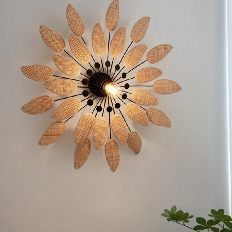 Japanese style wall lamp living room bedroom aisle background wall B & B tea room decorative lamp wabi sandy wind balcony art
Japanese style wall lamp living room bedroom aisle background wall B & B tea room decorative lamp wabi sandy wind balcony art