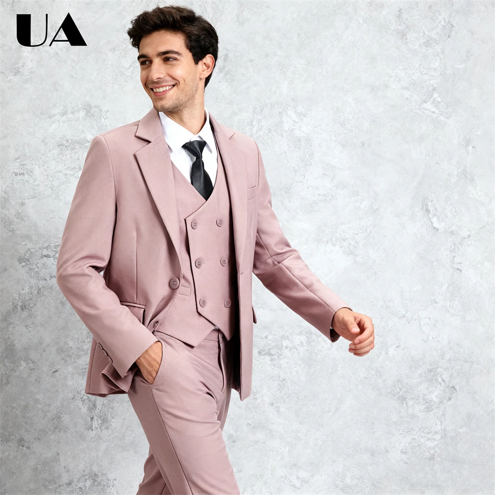 Classic Double-Breasted Mens Formal Suit Set 3-Pieces Tuxedo ( Jacket Vest Trousers) XXS-7XL Big Man Prom Suits
Classic Double-Breasted Mens Formal Suit Set 3-Pieces Tuxedo ( Jacket Vest Trousers) XXS-7XL Big Man Prom Suits