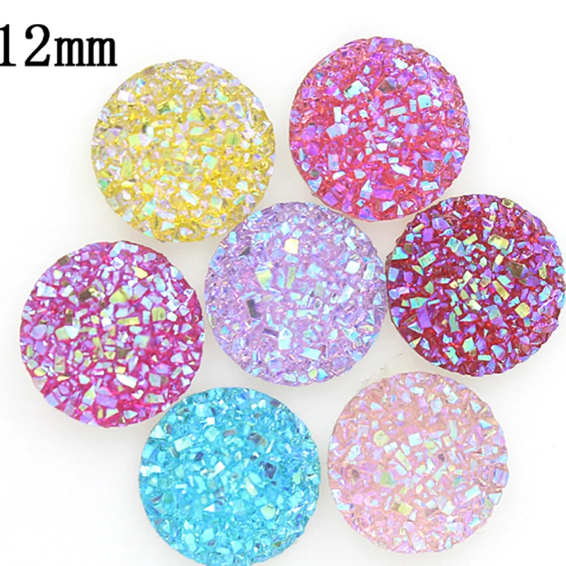 12mm Round Resin Drill DIY Accessories Crystal Cluster For Badge Reel Cover Button
12mm Round Resin Drill DIY Accessories Crystal Cluster For Badge Reel Cover Button