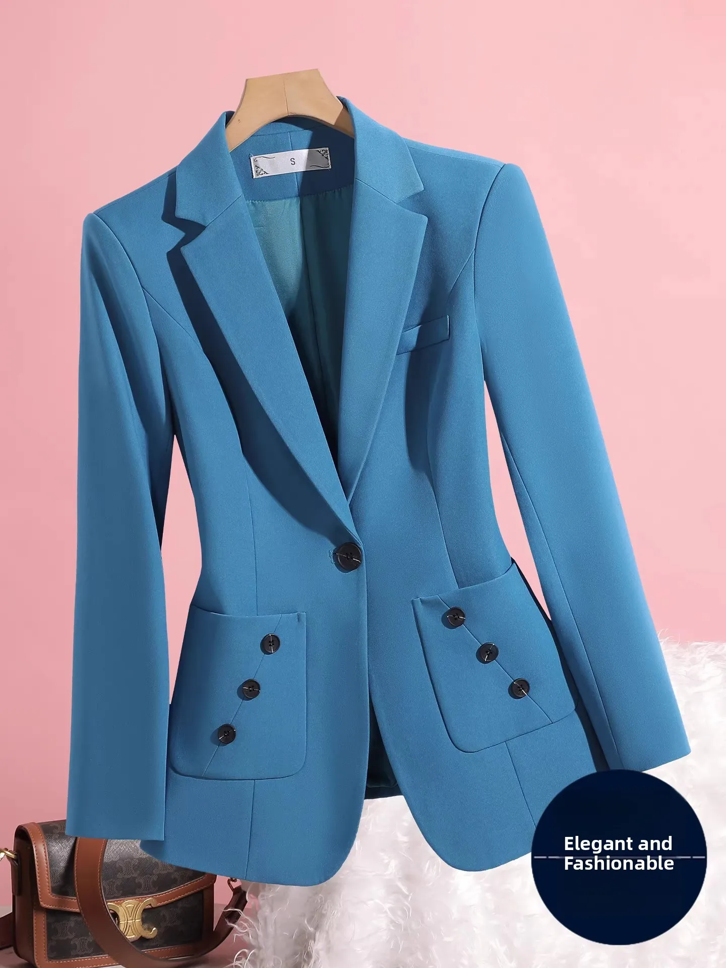 Peacock Blue Suit Jacket Women's Spring Autumn Commute Professional Small Size Formal Western Wear Top Elegant Style
Peacock Blue Suit Jacket Women's Spring Autumn Commute Professional Small Size Formal Western Wear Top Elegant Style