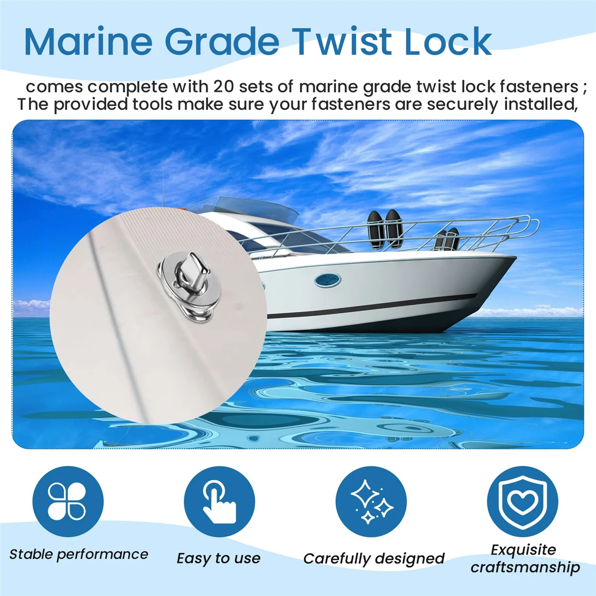 A64E 20 комплектов креплений с поворотным замком морского класса, ушко и шпилька для кнопок поворота, для холщовой застежки, поворотные кнопки
A64E 20 комплектов креплений с поворотным замком морского класса, ушко и шпилька для кнопок поворота, для холщовой застежки, поворотные кнопки