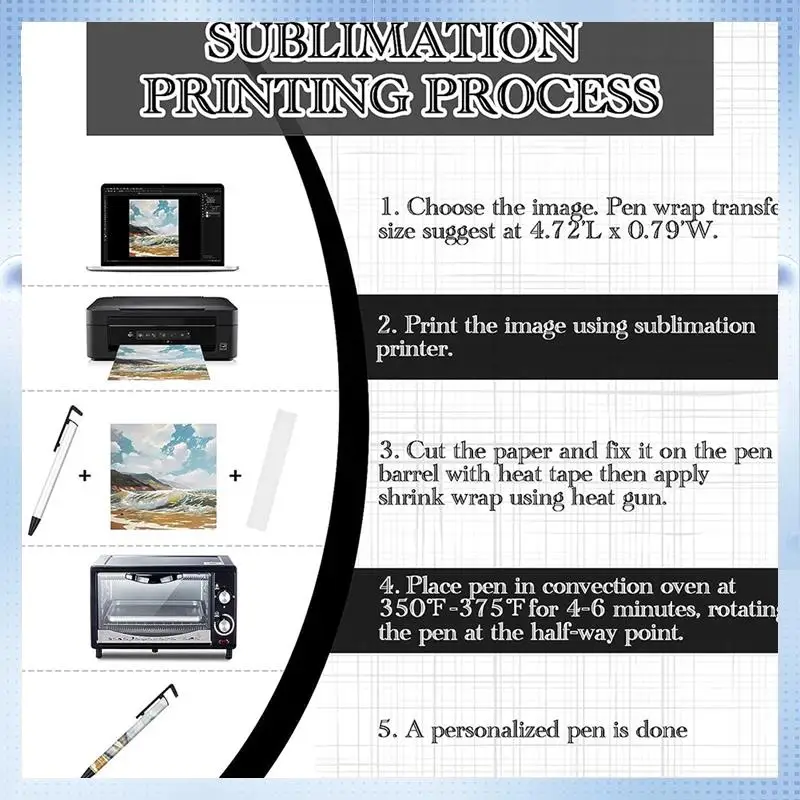 ABRJ-20Pcs Sublimation Blank Pens Sublimation Pens With Shrink Wrap For DIY Office School Stationery Supplies
ABRJ-20Pcs Sublimation Blank Pens Sublimation Pens With Shrink Wrap For DIY Office School Stationery Supplies