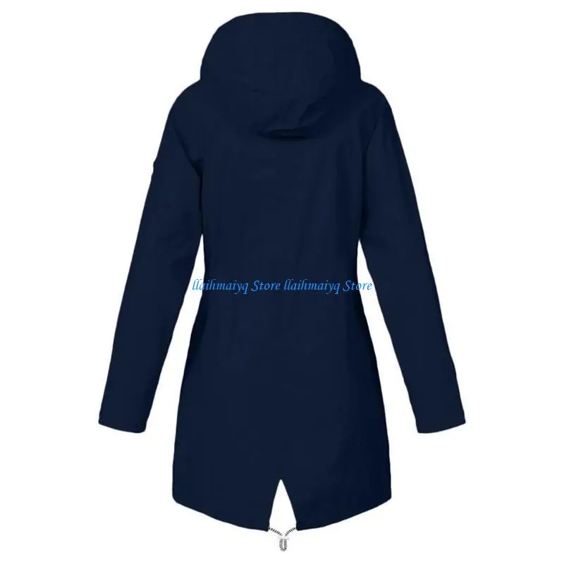 573B Striped Lined Zip Up Hooded for Women Water Resistant Windbreaker Lightweight Long with Pockets
573B Striped Lined Zip Up Hooded for Women Water Resistant Windbreaker Lightweight Long with Pockets