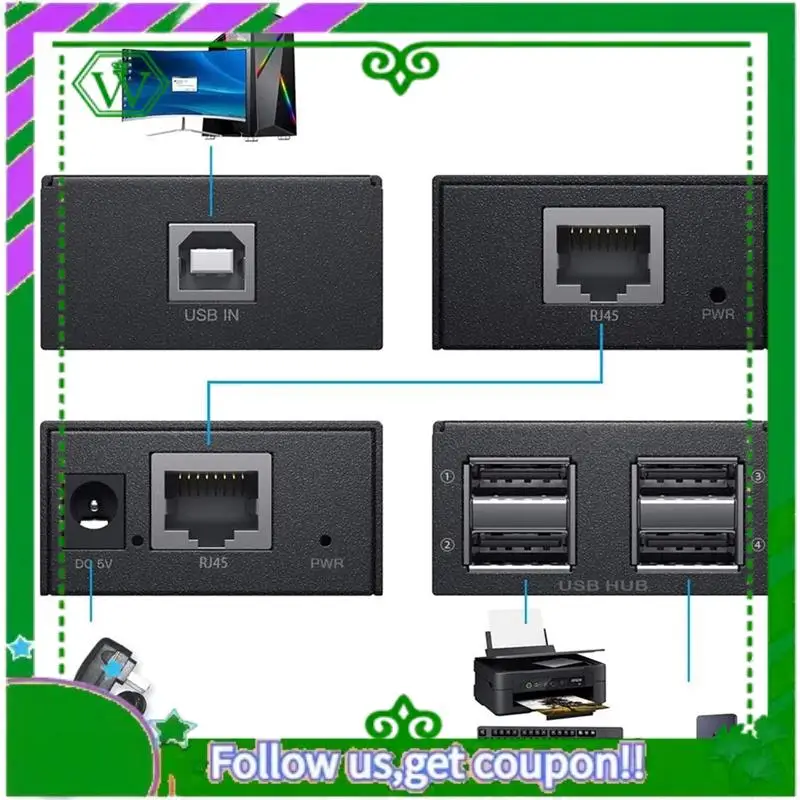 Надежный USB-удлинитель 120 м, 4-портовый USB1.1, удлинитель-концентратор через RJ45 Ethernet, USB-удлинитель UTP, передатчик, приемник
Надежный USB-удлинитель 120 м, 4-портовый USB1.1, удлинитель-концентратор через RJ45 Ethernet, USB-удлинитель UTP, передатчик, приемник