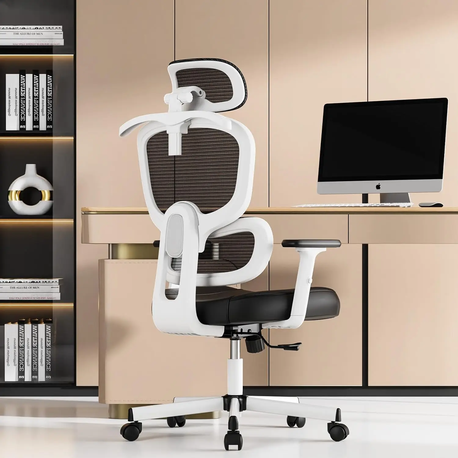 Ergonomic Office Desk Chair High Back Computer Chair Comfy Home Gaming Chair PU Leather Seat Cushion Mesh Backrest Black
Ergonomic Office Desk Chair High Back Computer Chair Comfy Home Gaming Chair PU Leather Seat Cushion Mesh Backrest Black