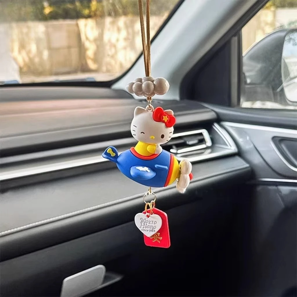 Hello Kitty Car Rearview Mirror Ornaments Cartoon Kitty Cat Rotating Aircraft Kawaii Ladies Car Decoration Accessories
Hello Kitty Car Rearview Mirror Ornaments Cartoon Kitty Cat Rotating Aircraft Kawaii Ladies Car Decoration Accessories
