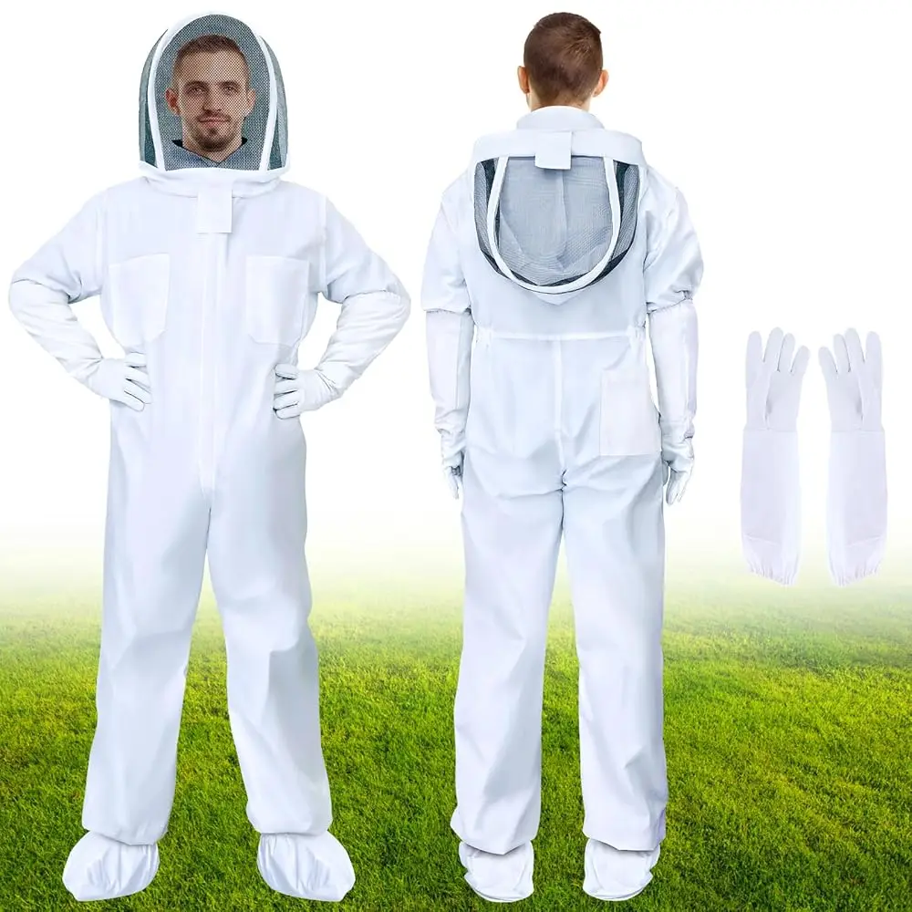 Bee Suit,Bee Suits for Men Sting Proof,Beekeeping Suit with Glove,Ventilated Hood and Boot Covers, Beekeeper Suit Outfit for
Bee Suit,Bee Suits for Men Sting Proof,Beekeeping Suit with Glove,Ventilated Hood and Boot Covers, Beekeeper Suit Outfit for