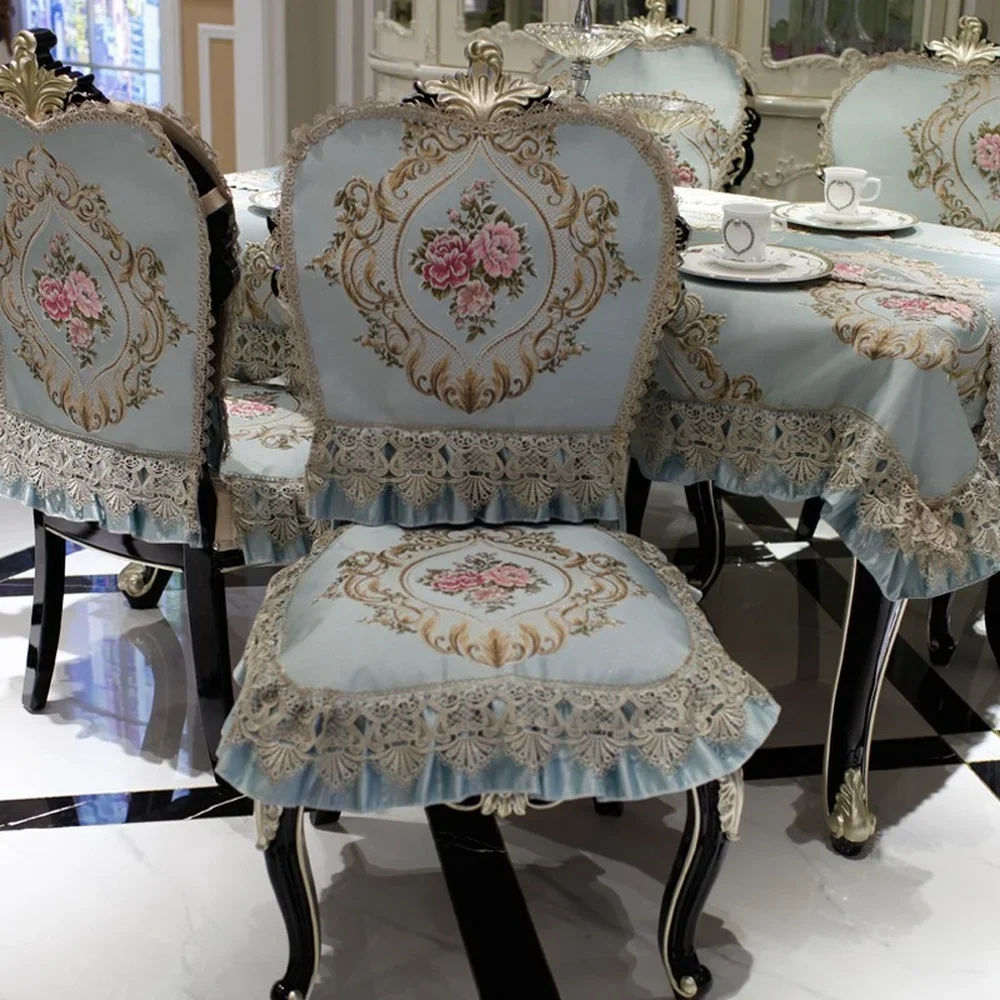 Noble Luxury Precision Embroidery Jacquard Table Cloth Non-slip Chair Cover Table Flag Dining table set Royal Blue Decoration
Noble Luxury Precision Embroidery Jacquard Table Cloth Non-slip Chair Cover Table Flag Dining table set Royal Blue Decoration